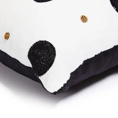 Monogram "X" Beaded Throw Pillow
