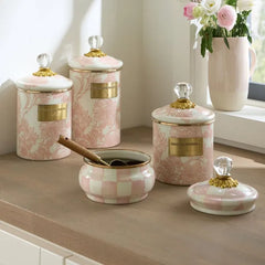Rosy English Garden Large Canister