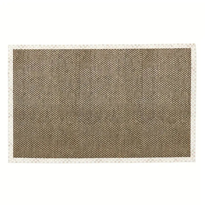 Mocha Check 6' x 9' Chunky Sisal Rug