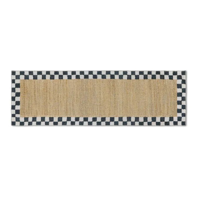 Naturals Check 2'6" x 8' Washable Runner