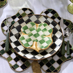 Lucky Check Clover Plate