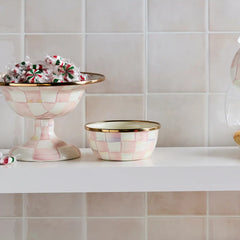 Wild Rose White Pinch Bowl