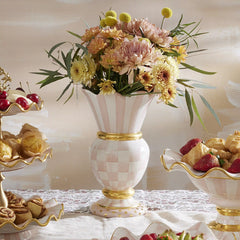 Parchment Check Great Vase