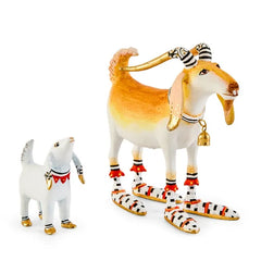 Patience Brewster Nativity Nathan & Noel Goat Figures