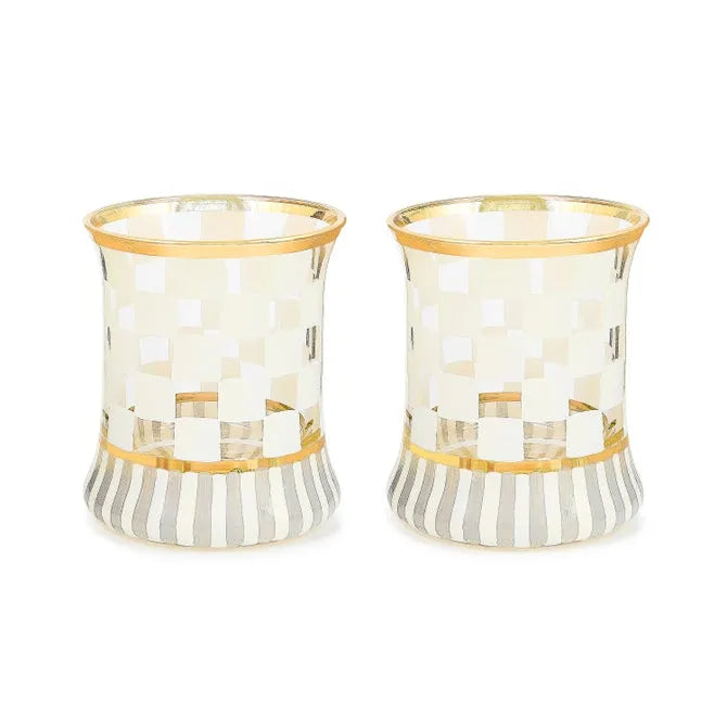 Carnival White Tumbler Glass, Set of 2