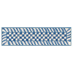Truly Royal Check 2'6" x 8' Washable Runner