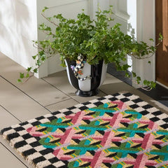 Courtly Stripe Scalloped Large Flower Pot