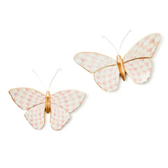 Rosy Check Butterfly Wall Decor
