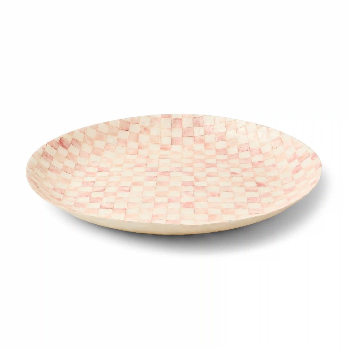 Courtly Check Capiz Decorative Bowl
