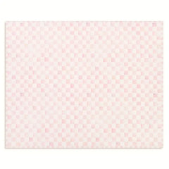 Rosy Checkered 8' x 10' Washable Rug