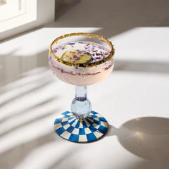 Royal Check Coupe Glass