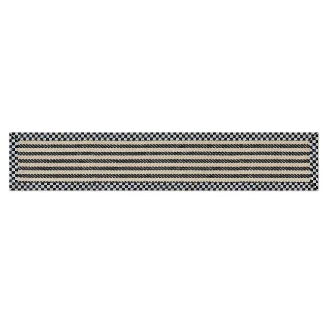 Courtly Check Herringbone Stripe 2'6" x 9' Sisal Runner