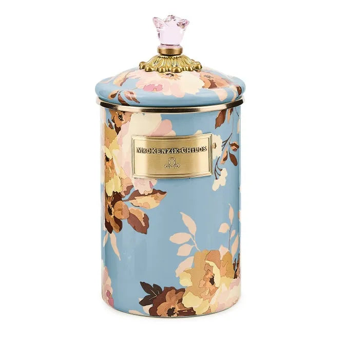 Wild Rose Slate Large Canister