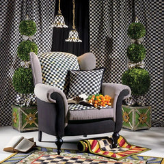 Courtly Check Purple & Green 2'6" x 8' Runner