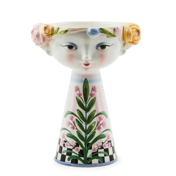 Rosy Meadow Short Lady Vase