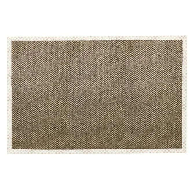 Mocha Check 8' x 10' Chunky Sisal Rug