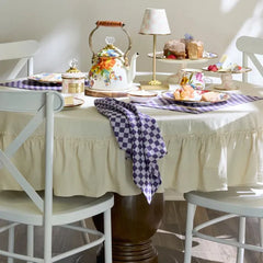 Plum Check Napkin, Set of 4