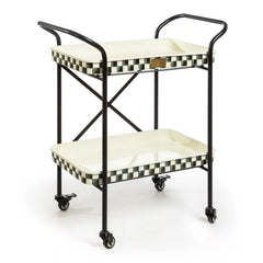 Sterling Check 2-Tier Kitchen Cart