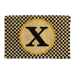 Monogrammed "X" Entrance Mat