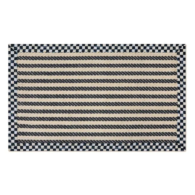Courtly Check Herringbone Stripe 3' x 5' Sisal Rug