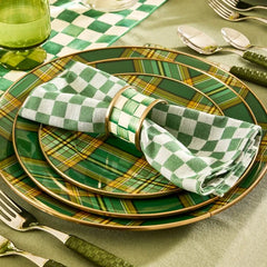 Tartan Green Salad Plate