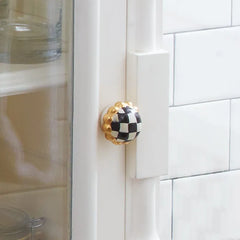 Courtly Check Petit Four Round Knob