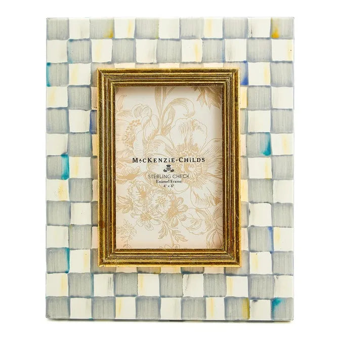 Sterling Check 4" x 6" Frame