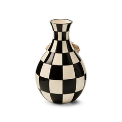 Blush Poppy Check Vase