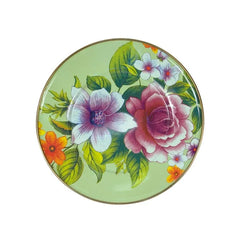 Green Flower Market Salad/Dessert Plate