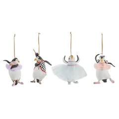 Patience Brewster Penguins En Pointe Mini Ornaments, Set of 4
