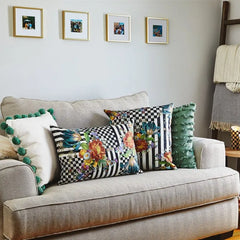 Courtly Flower Market Lumbar Pillow