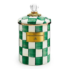 Emerald Check Medium Canister