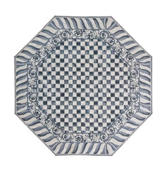 Sterling Check 6' Octagon Washable Rug
