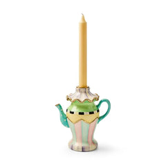 Violet Teapot Candle Holder
