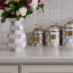 Violet Check Demi Canister