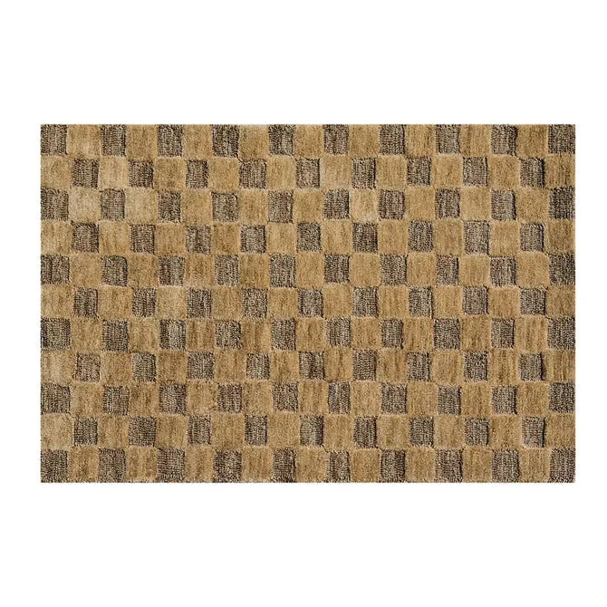 Cocoa Checkerboard 2'3" x 3'9" Rug