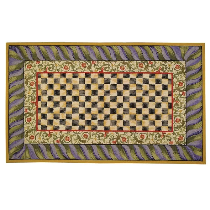 Courtly Check Purple & Green 9' x 12' Rug