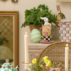 Mint Stripe Mini Egg