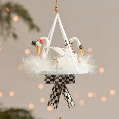 Patience Brewster 12 Days 7 Swans a-Swimming Ornament