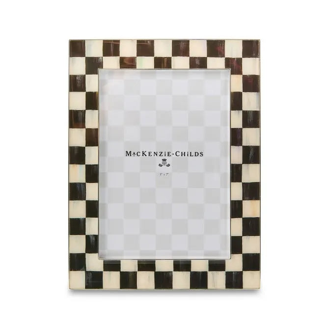 Courtly Check Silver Plated 5" x 7" Frame