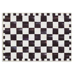 Courtly Checkered 2' x 3' Washable Rug