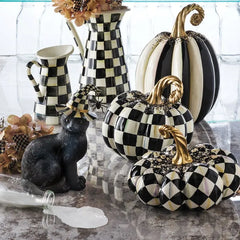 Beaded Harlequin Squashed Pumpkin