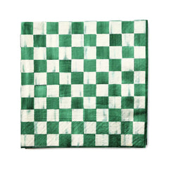 Sterling Check Dinner Paper Napkins